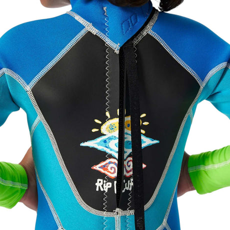 Ripcurl Kids' Groms Omega Back Zip Easy Off Wetsuit Blue / Age 2-Blue / Age 3-4-Blue / Age 5-6-Hot Pink / Age 2-Hot Pink / Age 3-4 - 53 Degrees North 