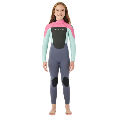 Ripcurl Kids' Omega 3/2 Back Zip Wetsuit Pink / Age 7-8-Pink / Age 9-10-Pink / Age 11-12-Pink / Age 13-14-Pink / Age 15-16 - 53 Degrees North 