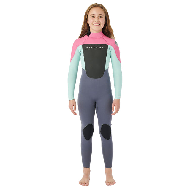 Ripcurl Kids' Omega 3/2 Back Zip Wetsuit Pink / Age 7-8-Pink / Age 9-10-Pink / Age 11-12-Pink / Age 13-14-Pink / Age 15-16 - 53 Degrees North 