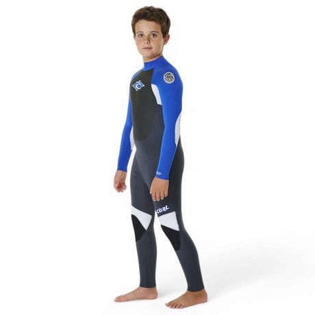 Ripcurl Kids' Omega 5/3 GB Back Zip Wetsuit Blue / Age 7-8-Blue / Age 9-10-Blue / Age 11-12-Blue / Age 13-14-Blue / Age 15-16 - 53 Degrees North 
