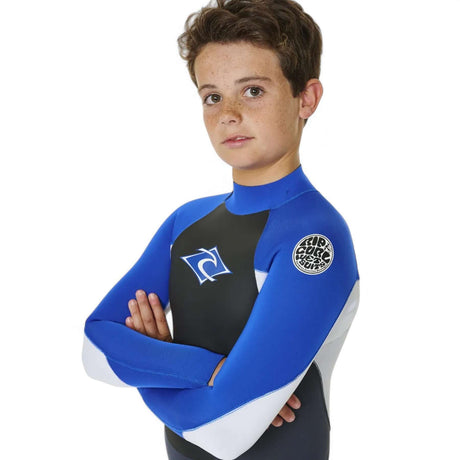 Ripcurl Kids' Omega 5/3 GB Back Zip Wetsuit Blue / Age 7-8-Blue / Age 9-10-Blue / Age 11-12-Blue / Age 13-14-Blue / Age 15-16 - 53 Degrees North 