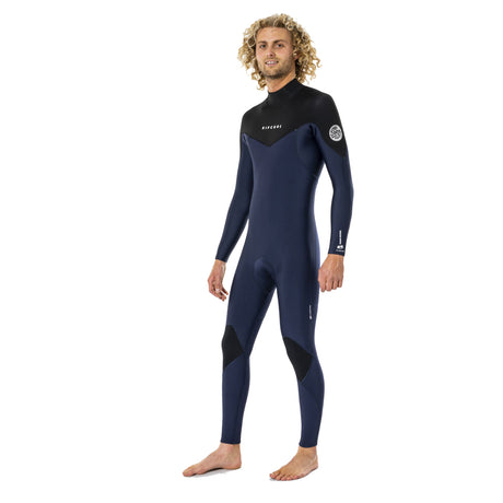Ripcurl Men's Dawn Patrol 3/2mm Steamer Back Zip Wetsuit Navy / Small-Navy / Medium-Navy / Large - 53 Degrees North 