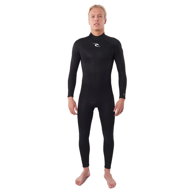 Ripcurl Men's Freelite 3/2mm Steamer Back Zip Wetsuit Black / Small-Black / Medium-Black / Large-Black / X-Large-Black / XX-Large - 53 Degrees North 