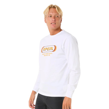 Ripcurl Men's Icons Of Surf UPF Long Sleeve Rash Vest Black / Small-Black / Medium-Black / Large-Black / X-Large-White / Small - 53 Degrees North 