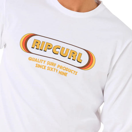 Ripcurl Men's Icons Of Surf UPF Long Sleeve Rash Vest Black / Small-Black / Medium-Black / Large-Black / X-Large-White / Small - 53 Degrees North 