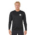 Ripcurl Men's Icons Of Surflite UPF Long Sleeve Rash Vest Black / Small-Black / Medium-Black / Large-Black / X-Large - 53 Degrees North 