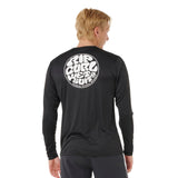 Ripcurl Men's Icons Of Surflite UPF Long Sleeve Rash Vest Black / Small-Black / Medium-Black / Large-Black / X-Large - 53 Degrees North 