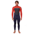 Ripcurl Men's Omega 3/2mm Steamer Back Zip Wetsuit Red / Small-Red / Medium-Red / Large-Red / X-Large-Red / XX-Large - 53 Degrees North 