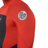 Ripcurl Men's Omega 3/2mm Steamer Back Zip Wetsuit Red / Small-Red / Medium-Red / Large-Red / X-Large-Red / XX-Large - 53 Degrees North 
