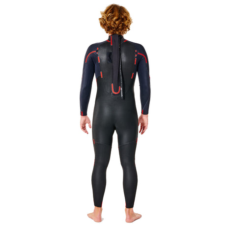 Ripcurl Men's Omega 3/2mm Steamer Back Zip Wetsuit Red / Small-Red / Medium-Red / Large-Red / X-Large-Red / XX-Large - 53 Degrees North 