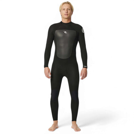 Ripcurl Men's Omega 5/3 GB Back Zip Steamer Wetsuit Black / Small-Black / Medium-Black / Large-Black / X-Large - 53 Degrees North 