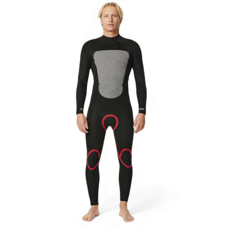 Ripcurl Men's Omega 5/3 GB Back Zip Steamer Wetsuit Black / Small-Black / Medium-Black / Large-Black / X-Large - 53 Degrees North 