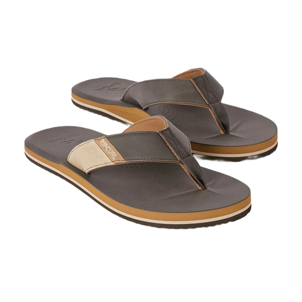 Ripcurl Men's Oxford Bloom Open Toe Sliders Brown / EU 42-Brown / EU 43-Brown / EU 44-Brown / EU 45-Brown / EU 46 - 53 Degrees North 