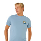 Ripcurl Men's Pacific Rinse Stacked T-Shirt Dark Navy / Small-Dark Navy / Medium-Dark Navy / Large-Dark Navy / X-Large-Faded Denim / Small - 53 Degrees North 