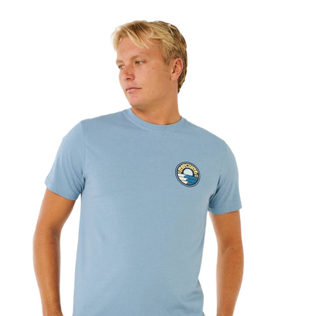 Ripcurl Men's Pacific Rinse Stacked T-Shirt Dark Navy / Small-Dark Navy / Medium-Dark Navy / Large-Dark Navy / X-Large-Faded Denim / Small - 53 Degrees North 