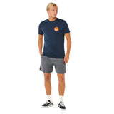 Ripcurl Men's Pacific Rinse Stacked T-Shirt Dark Navy / Small-Dark Navy / Medium-Dark Navy / Large-Dark Navy / X-Large-Faded Denim / Small - 53 Degrees North 