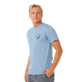 Ripcurl Men's Pacific Rinse Stacked T-Shirt Dark Navy / Small-Dark Navy / Medium-Dark Navy / Large-Dark Navy / X-Large-Faded Denim / Small - 53 Degrees North 
