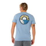 Ripcurl Men's Pacific Rinse Stacked T-Shirt Dark Navy / Small-Dark Navy / Medium-Dark Navy / Large-Dark Navy / X-Large-Faded Denim / Small - 53 Degrees North 
