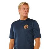 Ripcurl Men's Pacific Rinse Surflite UPF Short Sleeve Rash Vest Dark Navy / Small-Dark Navy / Medium-Dark Navy / Large-Dark Navy / X-Large-Aloe / Small - 53 Degrees North 