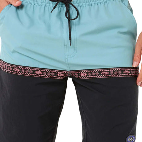 Ripcurl Men's Raw Energy Split Volley Shorts Black / Small-Black / Medium-Black / Large-Black / X-Large-Wild Berry / Small - 53 Degrees North 