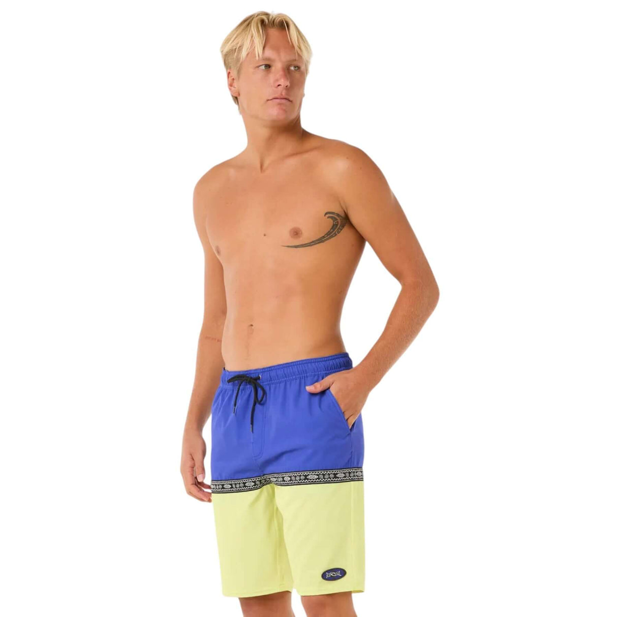 Ripcurl Men's Raw Energy Split Volley Shorts Black / Small-Black / Medium-Black / Large-Black / X-Large-Wild Berry / Small - 53 Degrees North 