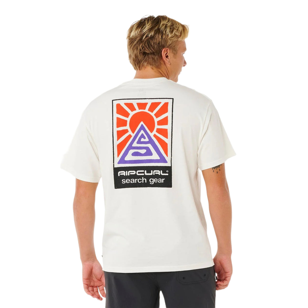 Ripcurl Men's Search Dawn T-Shirt Bone / Small-Bone / Medium-Bone / Large-Bone / X-Large - 53 Degrees North 