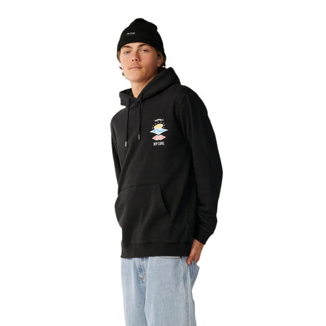 Ripcurl Men's Search Icon Hoodie Black / Small-Black / Medium-Black / Large-Black / X-Large - 53 Degrees North 