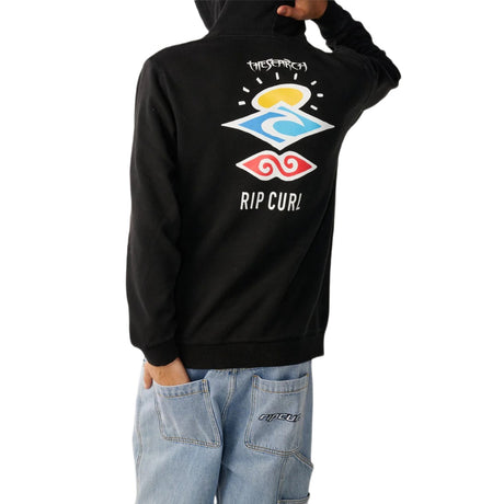 Ripcurl Men's Search Icon Hoodie Black / Small-Black / Medium-Black / Large-Black / X-Large - 53 Degrees North 