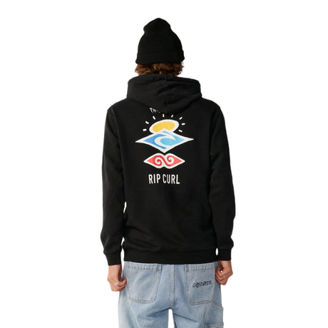 Ripcurl Men's Search Icon Hoodie Black / Small-Black / Medium-Black / Large-Black / X-Large - 53 Degrees North 