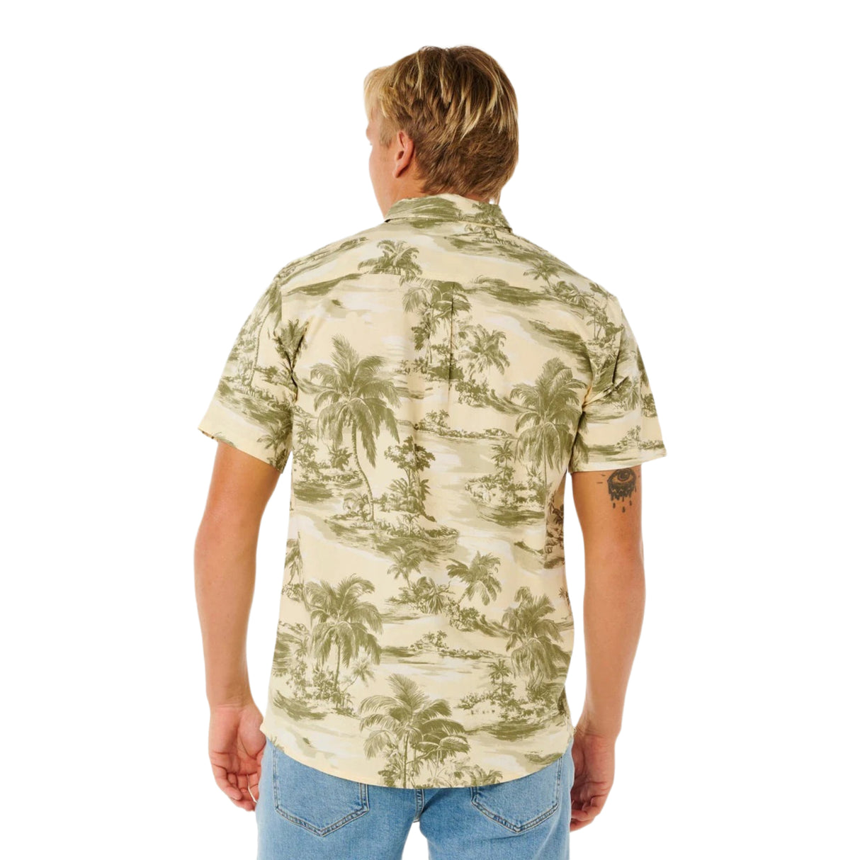 Ripcurl Men's Sessions Short Sleeve Button Shirt Vintage White / Small-Vintage White / Medium-Vintage White / Large-Vintage White / X-Large - 53 Degrees North 