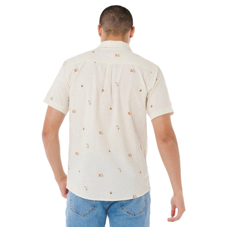 Ripcurl Men's Skelly Breach Short Sleeve Shirt Off White / Small-Off White / Medium-Off White / Large-Off White / X-Large - 53 Degrees North 