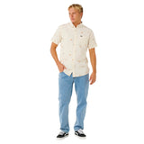 Ripcurl Men's Skelly Breach Short Sleeve Shirt Off White / Small-Off White / Medium-Off White / Large-Off White / X-Large - 53 Degrees North 