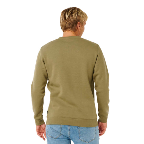 Ripcurl Men's Wetsuit Icon Crew Sweater Surplus Green / Small-Surplus Green / Medium-Surplus Green / Large-Surplus Green / X-Large - 53 Degrees North 