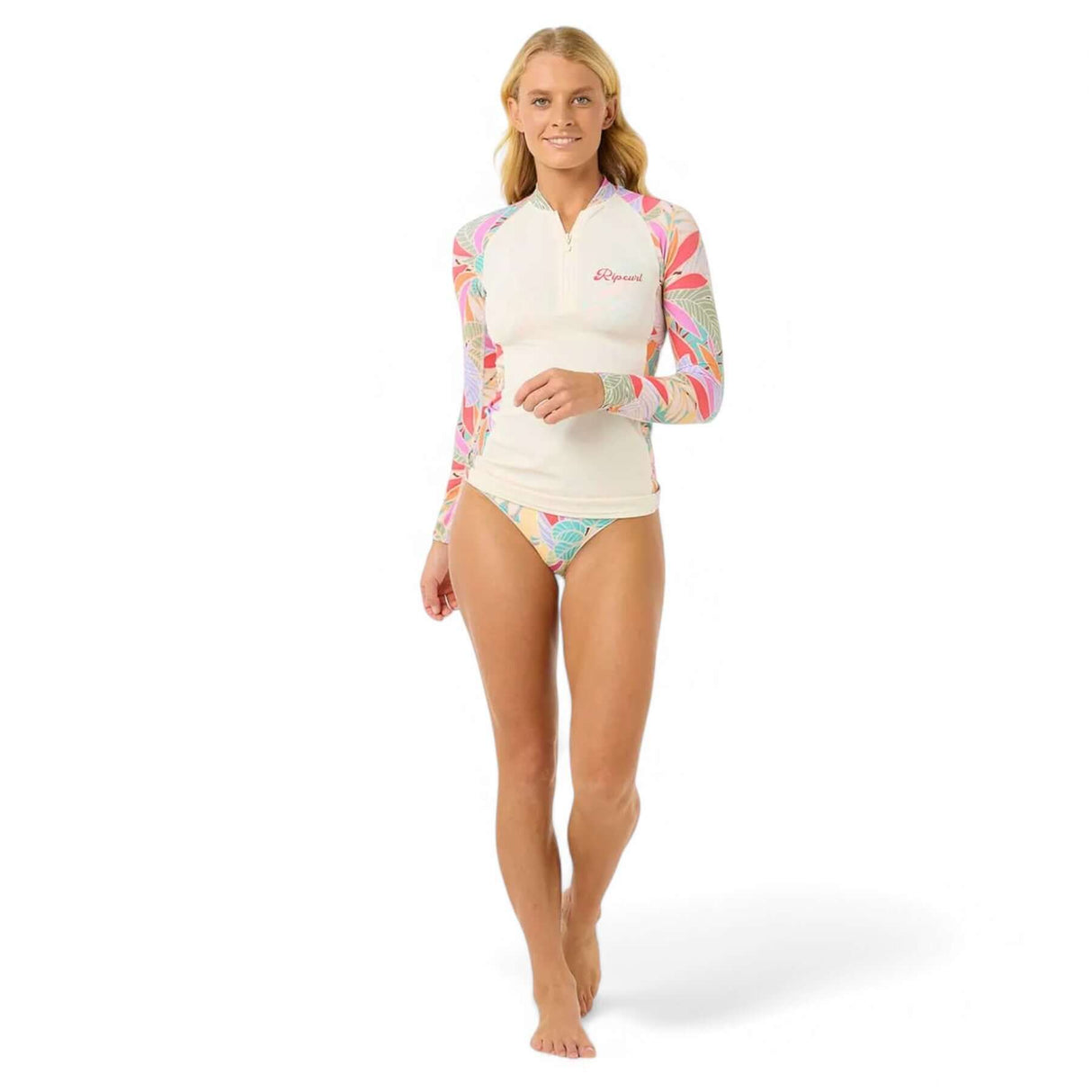 Ripcurl Women's Cala Vadella Long Sleeve UPF Rash Vest Multi / X-Small-Multi / Small-Multi / Medium-Multi / Large-Multi / X-Large - 53 Degrees North 
