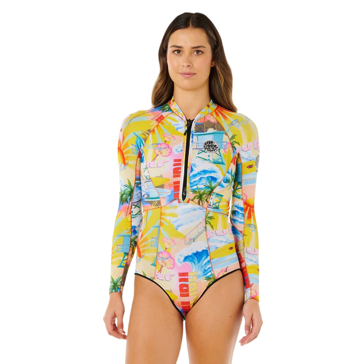 Ripcurl Women's G-Bomb 1.5Mm Long Fleeve Front Zip Full Spring Dark Navy / X-Small-Dark Navy / Small-Dark Navy / Medium-Dark Navy / Large-Dark Navy / X-Large - 53 Degrees North 