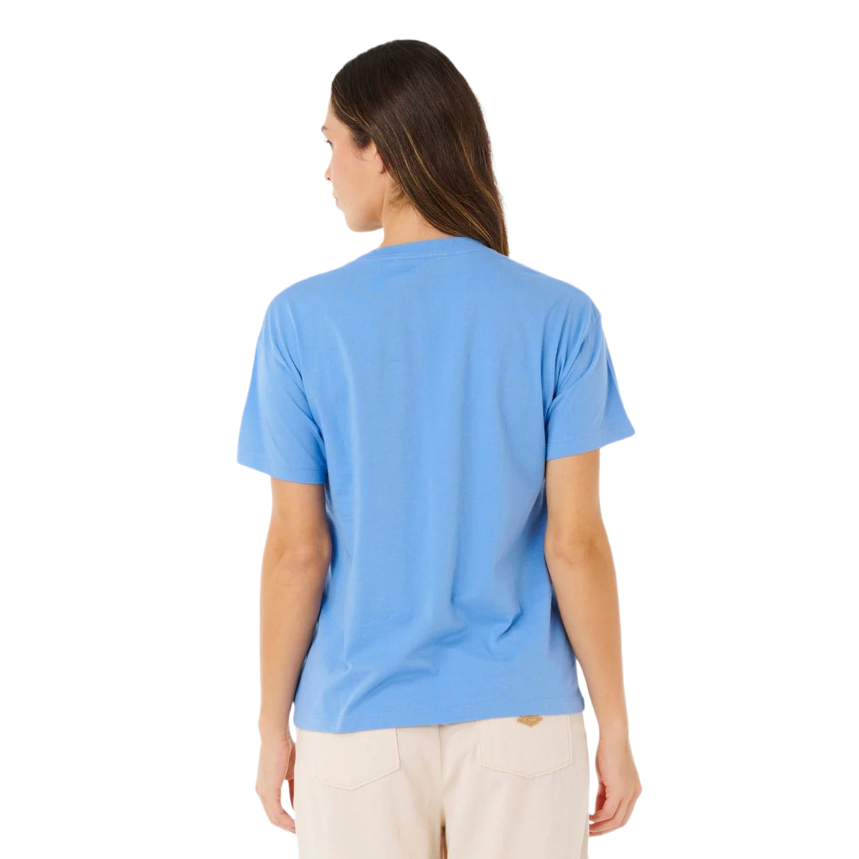 Ripcurl Women's Malibu Relaxed T-Shirt Cornflower Blue / X-Small-Cornflower Blue / Small-Cornflower Blue / Medium-Cornflower Blue / Large-Cornflower Blue / X-Large - 53 Degrees North 