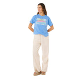 Ripcurl Women's Malibu Relaxed T-Shirt Cornflower Blue / X-Small-Cornflower Blue / Small-Cornflower Blue / Medium-Cornflower Blue / Large-Cornflower Blue / X-Large - 53 Degrees North 