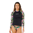 Ripcurl Women's Molokai Long Sleeve Rash Vest Black / X-Small-Black / Small-Black / Medium-Black / Large-Black / X-Large - 53 Degrees North 
