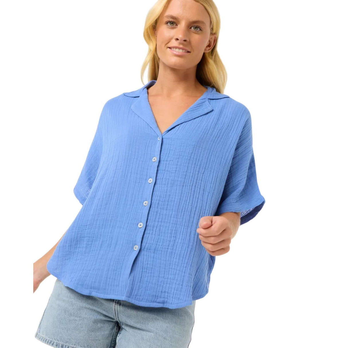 Ripcurl Women's Premium Surf Shirt Blue / X-Small-Blue / Small-Blue / Medium-Blue / Large-Blue / X-Large - 53 Degrees North 