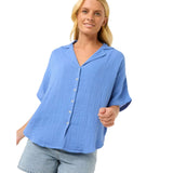 Ripcurl Women's Premium Surf Shirt Blue / X-Small-Blue / Small-Blue / Medium-Blue / Large-Blue / X-Large - 53 Degrees North 