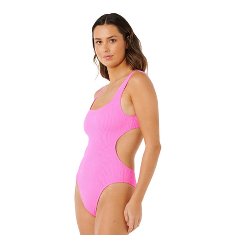 Ripcurl Women's RC X SC 1 Piece Swimsuit Black-Super Pink - 53 Degrees North 