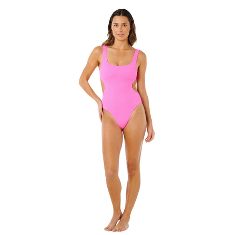 Ripcurl Women's RC X SC 1 Piece Swimsuit Black-Super Pink - 53 Degrees North 