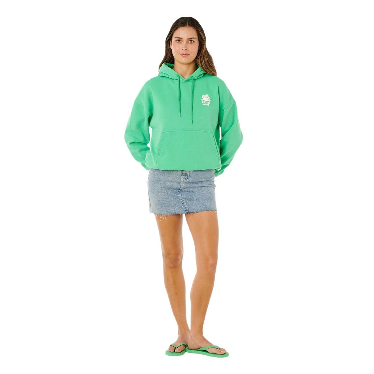 Ripcurl Women's Surf Puff Heritage Hood Puff Print Green / X-Small-Green / Small-Green / Medium-Green / Large-Cornflower Blue / X-Small - 53 Degrees North 