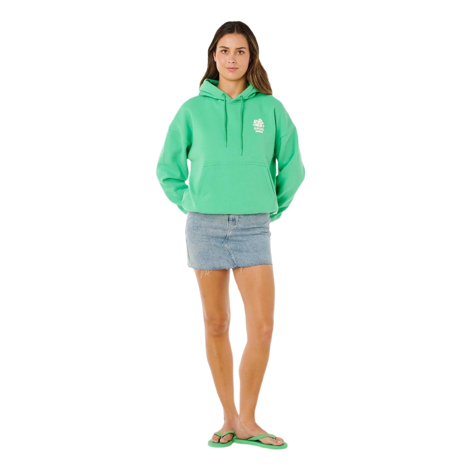 Ripcurl Women's Surf Puff Heritage Hood Puff Print Green / X-Small-Green / Small-Green / Medium-Green / Large-Cornflower Blue / X-Small - 53 Degrees North 