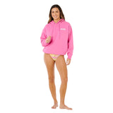 Ripcurl Women's Surf Puff Heritage Hoodie Super Pink / X-Small-Super Pink / Small-Super Pink / Medium-Super Pink / Large - 53 Degrees North 