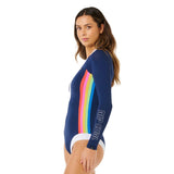 Ripcurl Women's Surf Stripe UPF Surf Suit Dark Navy / X-Small-Dark Navy / Small-Dark Navy / Medium-Dark Navy / Large-Dark Navy / X-Large - 53 Degrees North 
