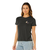 Ripcurl Women's Tide Line Standard T-Shirt Washed Black / X-Small-Washed Black / Small-Washed Black / Medium-Washed Black / Large-Washed Black / X-Large - 53 Degrees North 