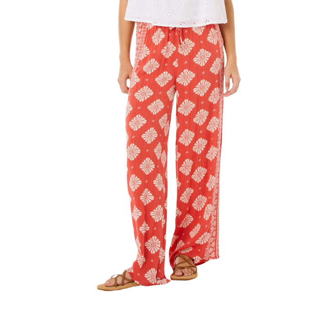 Ripcurl Women's Ventura Wide Leg Pants Red / X-Small-Red / Small-Red / Medium-Red / Large-Red / X-Large - 53 Degrees North 