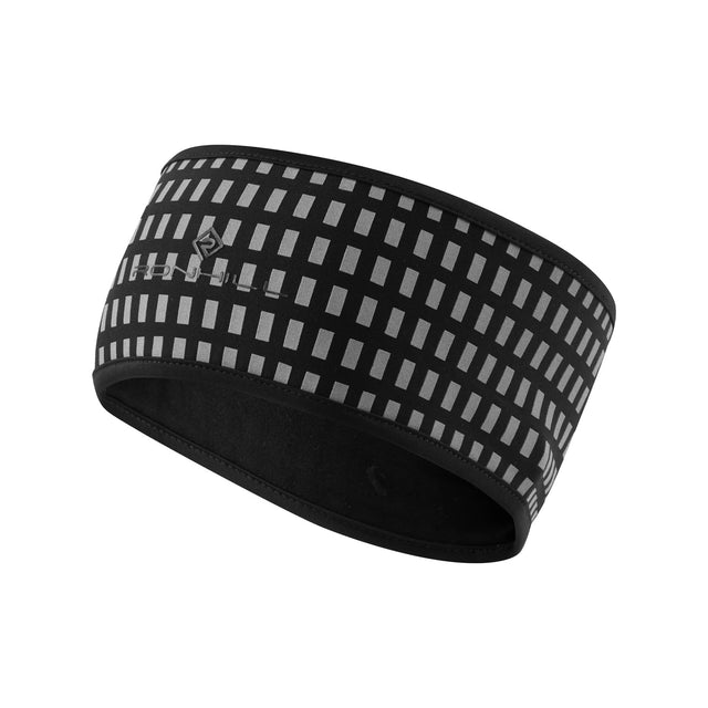 Ronhill Afterhours Thermal Headband Black/Bright White/Reflect / Small/Medium-Black/Bright White/Reflect / Medium/Large - 53 Degrees North 