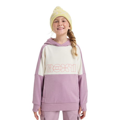 Roxy Girls' Liberty Hoodie Discreet Mauve / Age 7-8-Discreet Mauve / Age 9-10-Discreet Mauve / Age 11-12-Discreet Mauve / Age 13-14-Discreet Mauve / Age 15-16 - 53 Degrees North 
